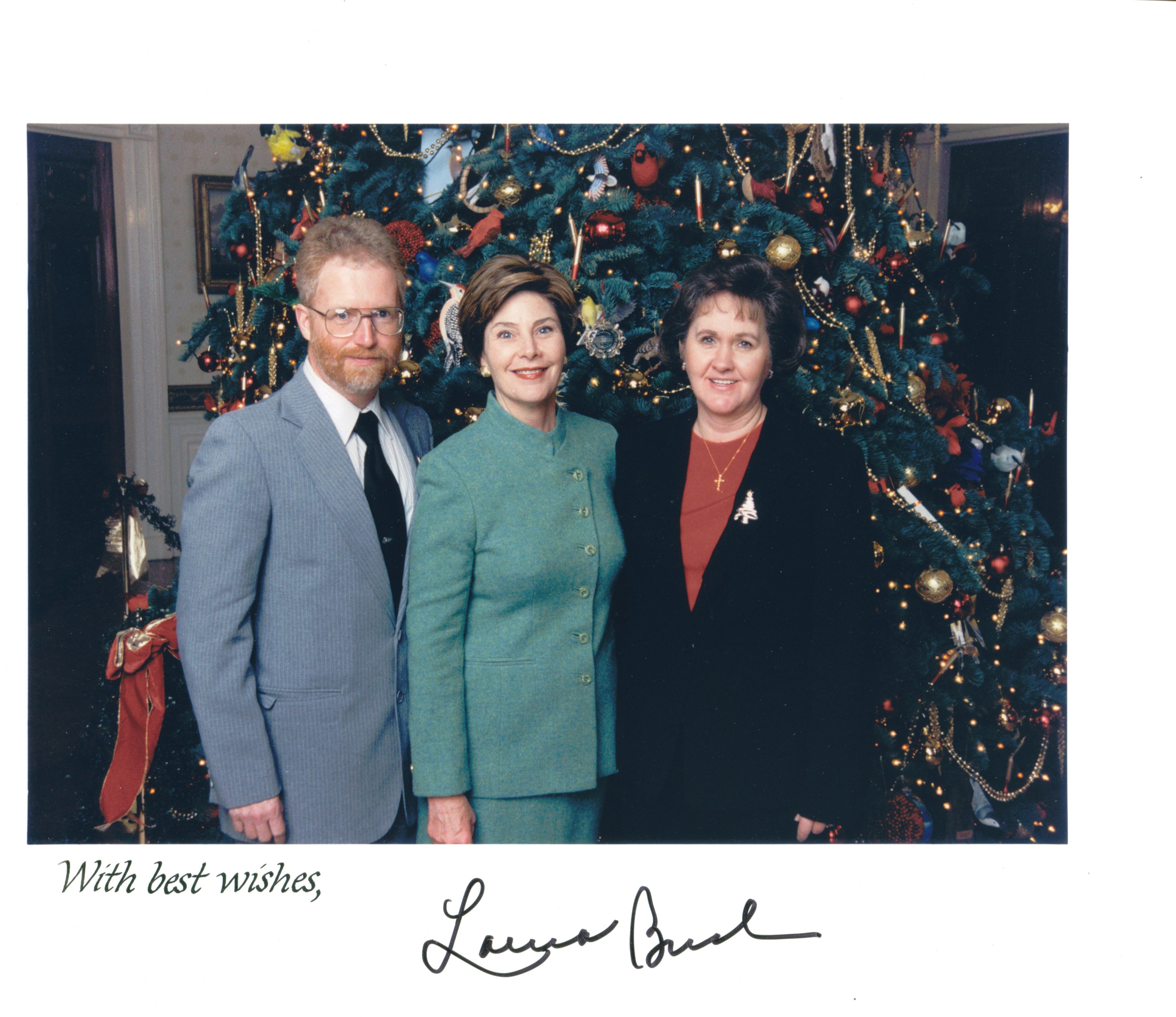 Tim Hall with First Lady Laura Bush